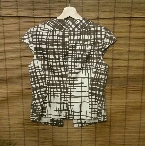 TRINA TURK Vintage Brown Print Spring Jacket - Picture 3 of 8